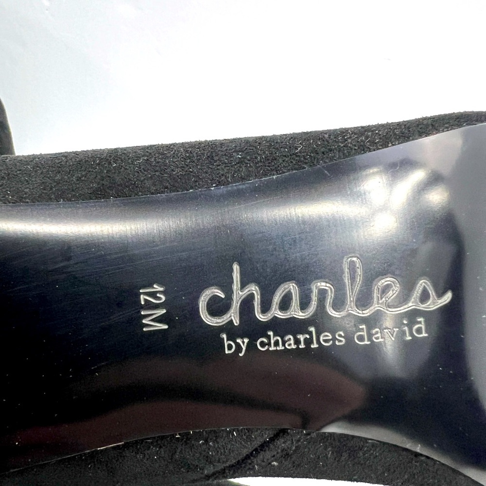 CHARLES BY CHARLES DAVID, TALL CHIC BOOTS, BLACK “TEXTILE”, SIZE 12M - Picture 9 of 12